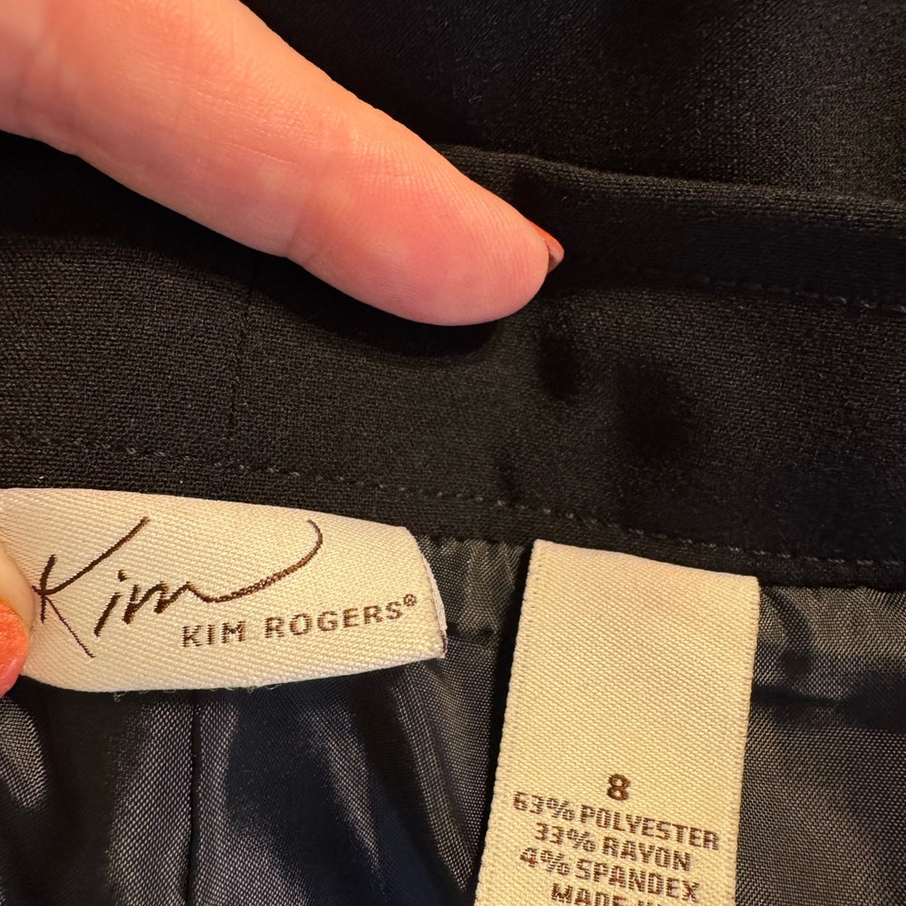Kim Rogers Black Pencil Skirt Office/Career/Professional SIZE: 8 #V - Picture 9 of 9